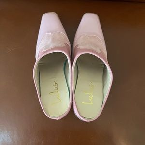 Lulus Western Pink Mules Size 10 Never worn!